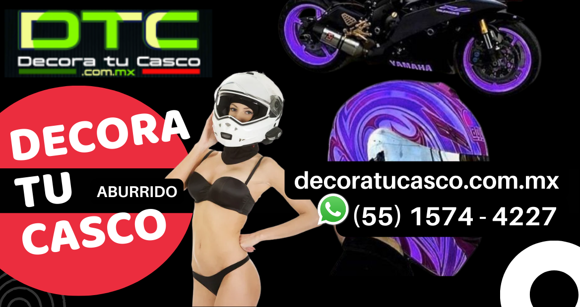 Decora tu casco de moto o motocileta con corte de vinyl para motos y cascos de motociclismo en Lomas de Chapultepec